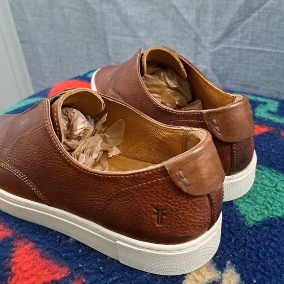 %Frye Shoes Men Size 10.5 M Brown Casual Sneaker Leather Style D5 main image 7
